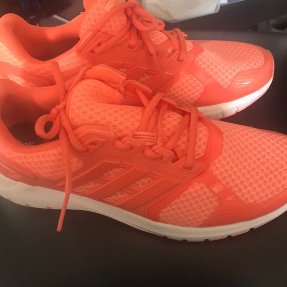 bright orange adidas shoes